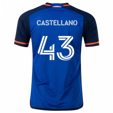 Kandiny Damen Jesús Castellano #43 Blau Weiss Heimtrikot Trikot 2024/25 T-Shirt