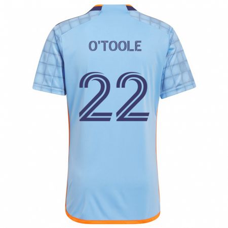 Kandiny Damen Kevin O'toole #22 Blau Orange Heimtrikot Trikot 2024/25 T-Shirt