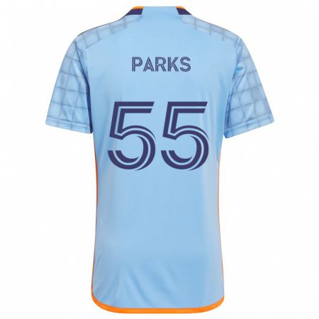 Kandiny Damen Keaton Parks #55 Blau Orange Heimtrikot Trikot 2024/25 T-Shirt