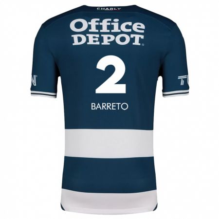 Kandiny Damen Sergio Barreto #2 Blau Weiss Heimtrikot Trikot 2024/25 T-Shirt