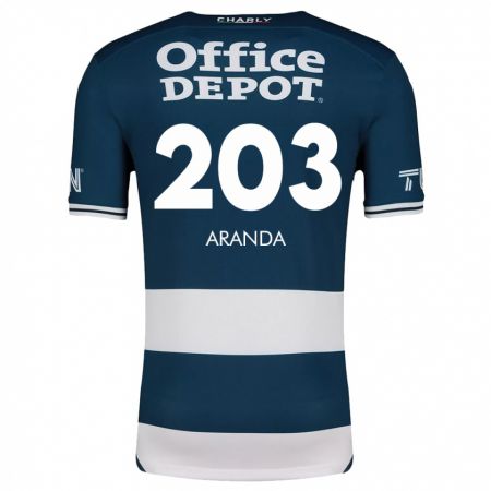 Kandiny Damen Juan Aranda #203 Blau Weiss Heimtrikot Trikot 2024/25 T-Shirt