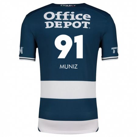 Kandiny Damen Brandon Muñiz #91 Blau Weiss Heimtrikot Trikot 2024/25 T-Shirt