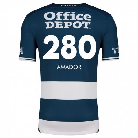 Kandiny Damen Santiago Amador #280 Blau Weiss Heimtrikot Trikot 2024/25 T-Shirt