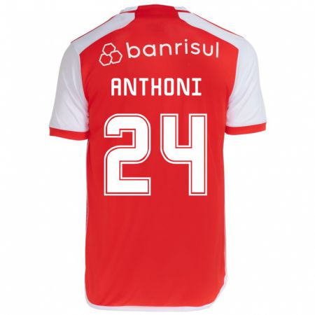 Kandiny Damen Anthoni #24 Rot-Weiss Heimtrikot Trikot 2024/25 T-Shirt