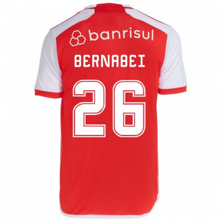 Kandiny Damen Alexandro Bernabéi #26 Rot-Weiss Heimtrikot Trikot 2024/25 T-Shirt