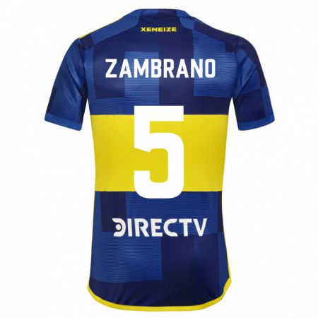 Kandiny Damen Carlos Zambrano #5 Blau Gelb Heimtrikot Trikot 2024/25 T-Shirt