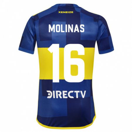 Kandiny Damen Aaron Molinas #16 Blau Gelb Heimtrikot Trikot 2024/25 T-Shirt