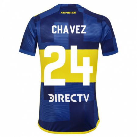 Kandiny Damen Gabriela Chavez #24 Blau Gelb Heimtrikot Trikot 2024/25 T-Shirt