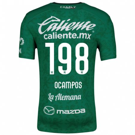 Kandiny Damen Omar Ocampos #198 Grün Weiß Heimtrikot Trikot 2024/25 T-Shirt