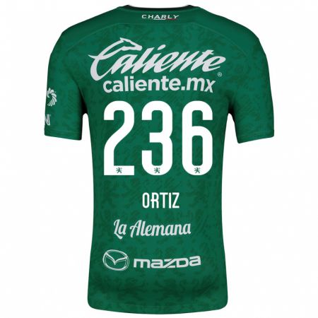 Kandiny Damen Youssef Ortiz #236 Grün Weiß Heimtrikot Trikot 2024/25 T-Shirt