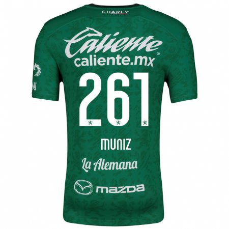 Kandiny Damen César Muñiz #261 Grün Weiß Heimtrikot Trikot 2024/25 T-Shirt