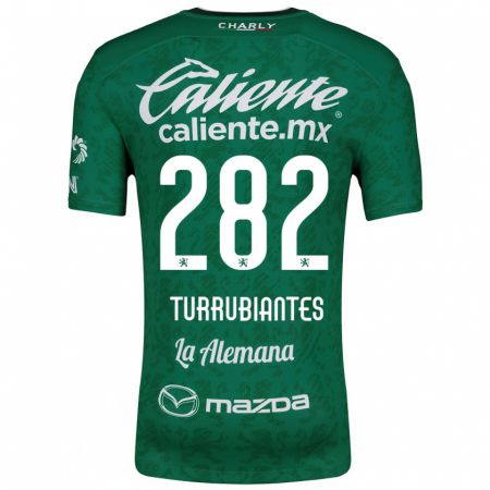 Kandiny Damen Abdon Turrubiantes #282 Grün Weiß Heimtrikot Trikot 2024/25 T-Shirt