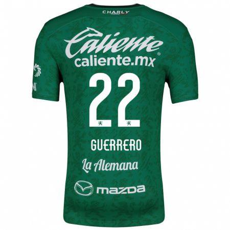 Kandiny Damen África Guerrero #22 Grün Weiß Heimtrikot Trikot 2024/25 T-Shirt