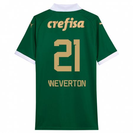 Kandiny Damen Weverton #21 Grün Weiß Heimtrikot Trikot 2024/25 T-Shirt