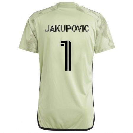 Kandiny Damen Eldin Jakupović #1 Hellgrün Auswärtstrikot Trikot 2024/25 T-Shirt