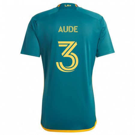 Kandiny Damen Julián Aude #3 Grün Gelb Auswärtstrikot Trikot 2024/25 T-Shirt