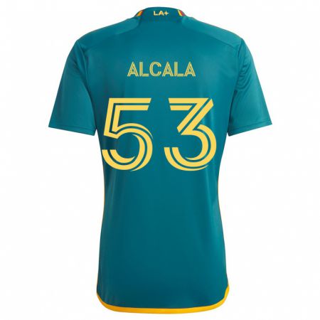 Kandiny Damen Álex Alcalá #53 Grün Gelb Auswärtstrikot Trikot 2024/25 T-Shirt