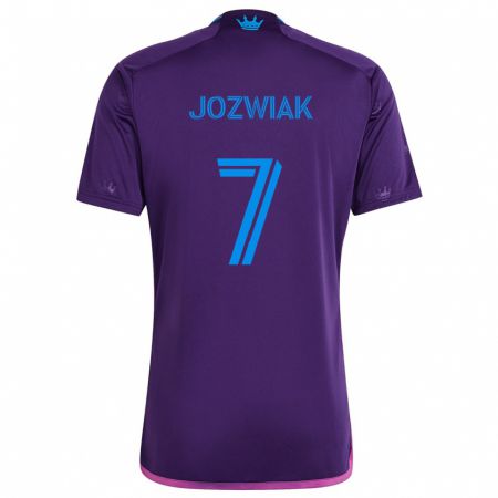 Kandiny Damen Kamil Józwiak #7 Lila-Blau Auswärtstrikot Trikot 2024/25 T-Shirt