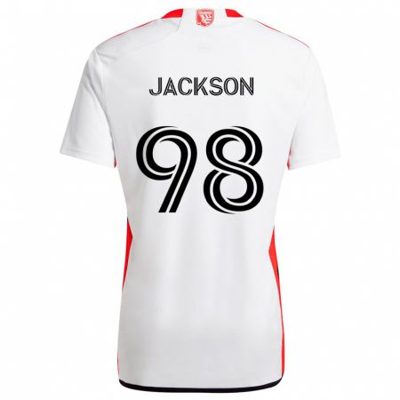 Kandiny Damen Jacob Jackson #98 Weiß Rot Auswärtstrikot Trikot 2024/25 T-Shirt