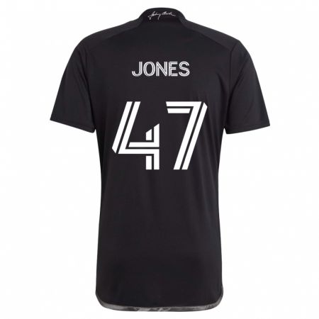 Kandiny Damen Isaiah Jones #47 Schwarz Auswärtstrikot Trikot 2024/25 T-Shirt