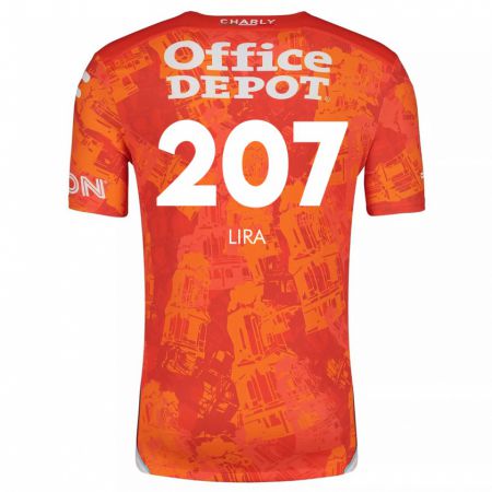 Kandiny Damen Almir Lira #207 Orange Weiß Auswärtstrikot Trikot 2024/25 T-Shirt