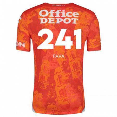 Kandiny Damen Marco Fava #241 Orange Weiß Auswärtstrikot Trikot 2024/25 T-Shirt