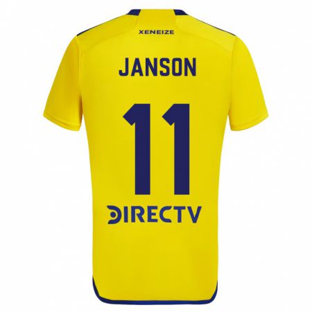 Kandiny Damen Lucas Janson #11 Gelb Blau Auswärtstrikot Trikot 2024/25 T-Shirt