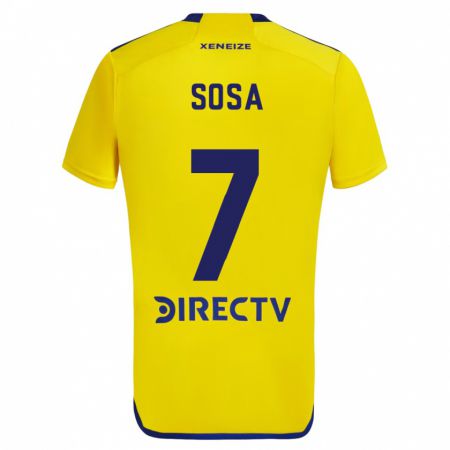 Kandiny Damen Elián Sosa #7 Gelb Blau Auswärtstrikot Trikot 2024/25 T-Shirt