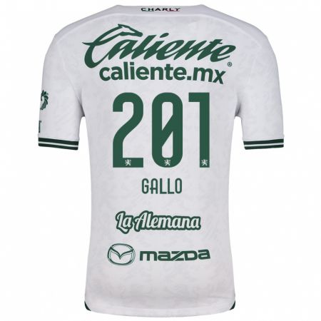 Kandiny Damen Andrés Gallo #201 Weiß Grün Auswärtstrikot Trikot 2024/25 T-Shirt