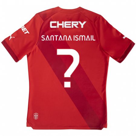 Kandiny Damen Benjamin Santana Ismail #0 Rot-Weiss Auswärtstrikot Trikot 2024/25 T-Shirt