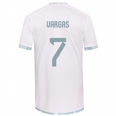 Kandiny Damen Jeisson Vargas #7 Weiß Grau Auswärtstrikot Trikot 2024/25 T-Shirt