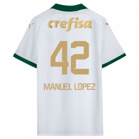 Kandiny Damen José Manuel López #42 Weiß Grün Auswärtstrikot Trikot 2024/25 T-Shirt