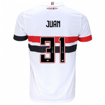 Kandiny Kinder Juan #31 Weiß Rot Schwarz Heimtrikot Trikot 2024/25 T-Shirt