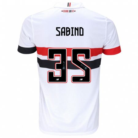 Kandiny Kinder Sabino #35 Weiß Rot Schwarz Heimtrikot Trikot 2024/25 T-Shirt