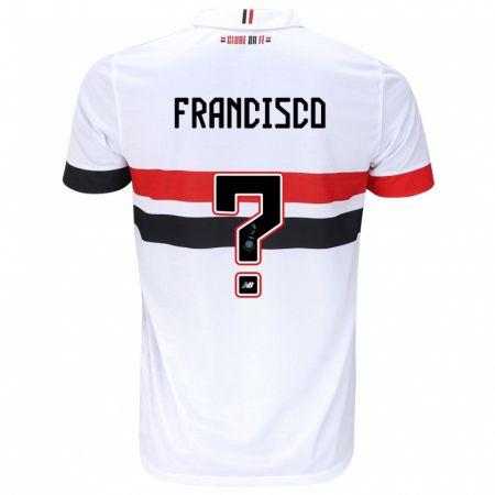 Kandiny Kinder Ryan Francisco #0 Weiß Rot Schwarz Heimtrikot Trikot 2024/25 T-Shirt