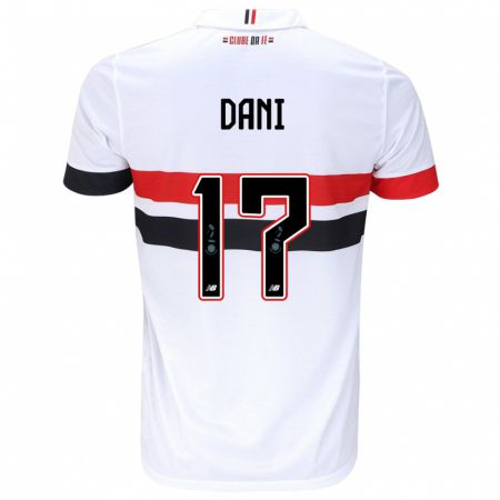 Kandiny Kinder Dani #17 Weiß Rot Schwarz Heimtrikot Trikot 2024/25 T-Shirt