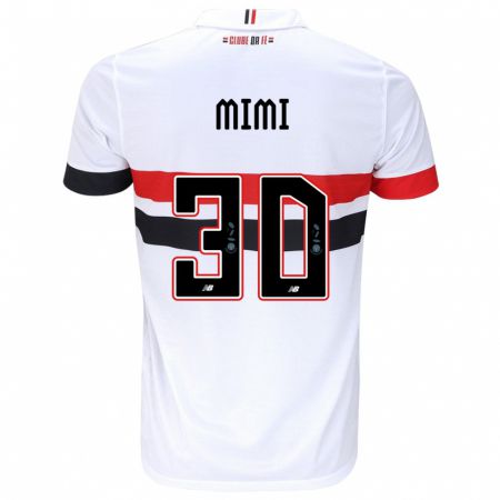 Kandiny Kinder Mimi #30 Weiß Rot Schwarz Heimtrikot Trikot 2024/25 T-Shirt