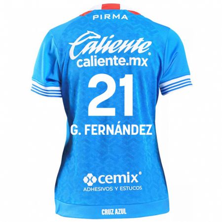 Kandiny Kinder Gabriel Fernández #21 Himmelblau Heimtrikot Trikot 2024/25 T-Shirt