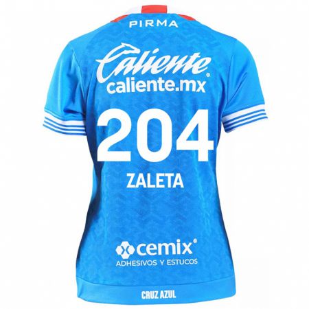 Kandiny Kinder Mauro Zaleta #204 Himmelblau Heimtrikot Trikot 2024/25 T-Shirt