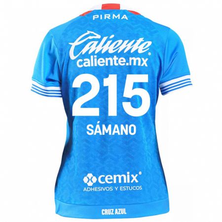 Kandiny Kinder Fernando Sámano #215 Himmelblau Heimtrikot Trikot 2024/25 T-Shirt