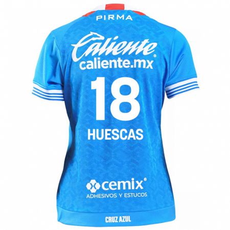 Kandiny Kinder Rodrigo Huescas #18 Himmelblau Heimtrikot Trikot 2024/25 T-Shirt