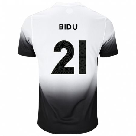 Kandiny Kinder Matheus Bidu #21 Weiß Schwarz Heimtrikot Trikot 2024/25 T-Shirt