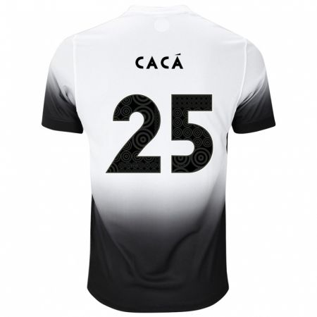 Kandiny Kinder Cacá #25 Weiß Schwarz Heimtrikot Trikot 2024/25 T-Shirt