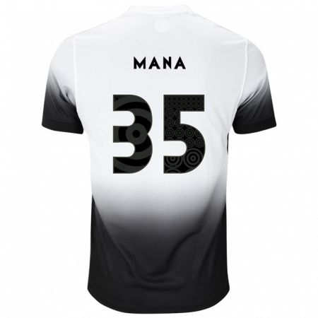 Kandiny Kinder Léo Mana #35 Weiß Schwarz Heimtrikot Trikot 2024/25 T-Shirt