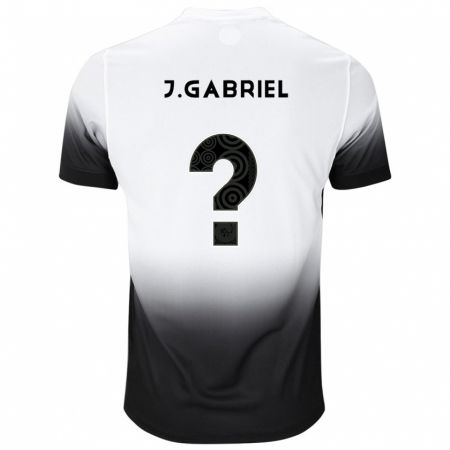 Kandiny Kinder João Gabriel #6 Weiß Schwarz Heimtrikot Trikot 2024/25 T-Shirt