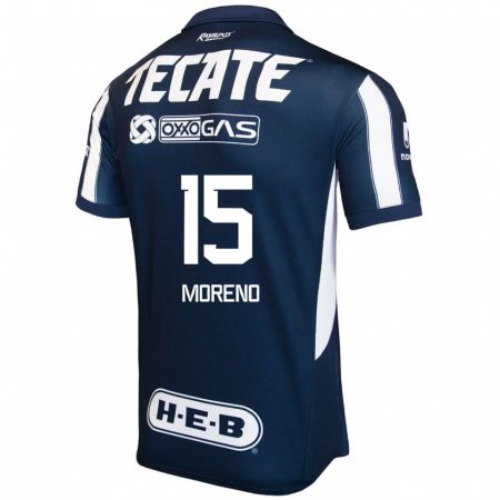 Kandiny Kinder Héctor Moreno #15 Blau Rot Weiß Heimtrikot Trikot 2024/25 T-Shirt