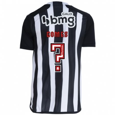 Kandiny Kinder Fábio Gomes #0 Weiß Schwarz Heimtrikot Trikot 2024/25 T-Shirt