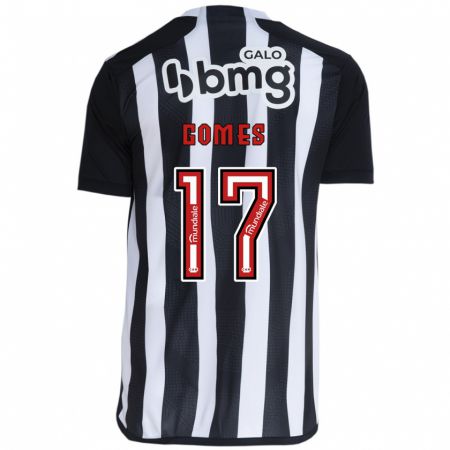 Kandiny Kinder Igor Gomes #17 Weiß Schwarz Heimtrikot Trikot 2024/25 T-Shirt