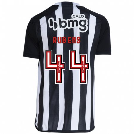 Kandiny Kinder Rubens #44 Weiß Schwarz Heimtrikot Trikot 2024/25 T-Shirt