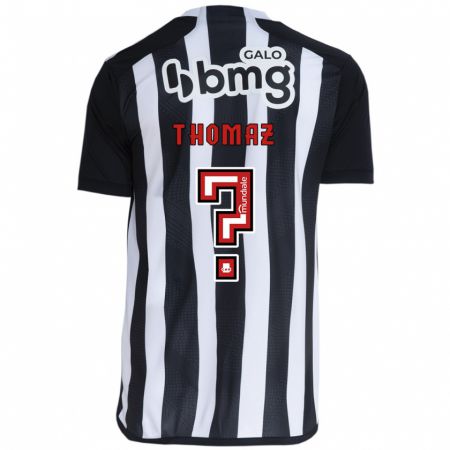 Kandiny Kinder Thomaz #0 Weiß Schwarz Heimtrikot Trikot 2024/25 T-Shirt